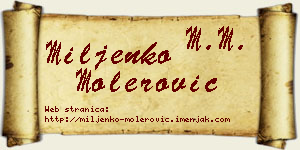 Miljenko Molerović vizit kartica